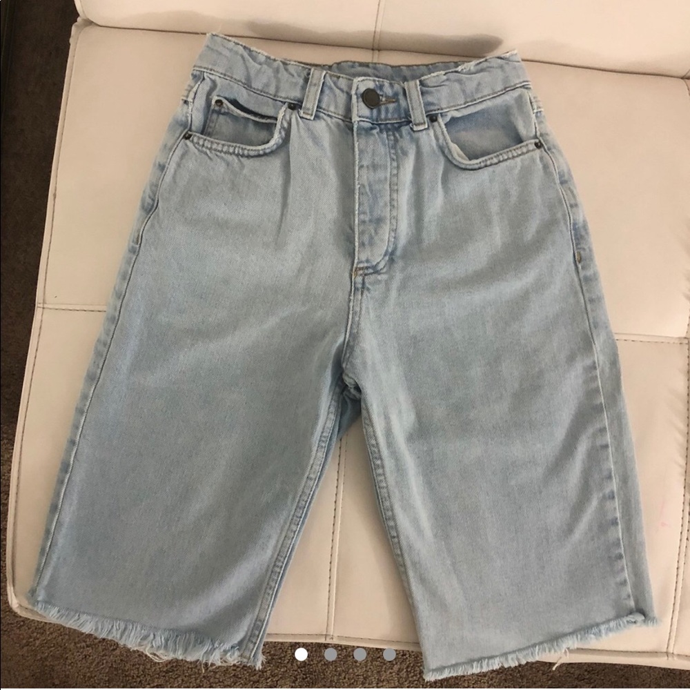 top shop longline shorts